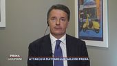 Matteo Renzi commenta gli attacchi della Lega a Mattarella