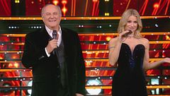 Gerry Scotti e Michelle Hunziker in "Hai un amico in me"