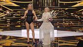 Michelle Hunziker e Katia Follesa in "Flowers" e "Chandelier"
