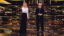 Michelle Hunziker e Umberto Tozzi in "Un corpo e un'anima"