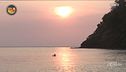 Una sessione di pesca al tramonto