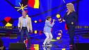 Alessandro Bruco, il nonno Antonio e Iva Zanicchi in "Il gatto e la volpe"