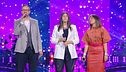 Sofia, papà Cristian e Cristina Scuccia in "Grazie perchè"