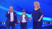 Alessandro, nonno Antonio e Iva Zanicchi in "Sarà perchè ti amo"