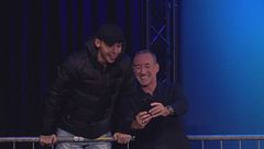 Francesco Migliazza e il selfie con Davide Paniate a Zelig Lab 2024