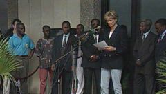 Diana, la visita in Angola nel gennaio del 1997