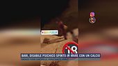 Bari, disabile psichico spinto in mare con un calcio