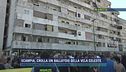 Scampia, crolla un ballatoio della vela celeste