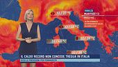 Il caldo record non concede tregua in Italia