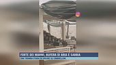 Forte dei Marmi, bufera di aria e sabbia