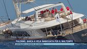 Palermo, barca a vela inabissata per il maltempo