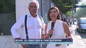 Milano, la lunga coda al pane quotidiano