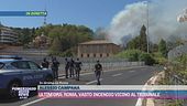 Ultim'ora: Roma, vasto incendio vicino al Tribunale