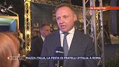Piazza Italia, la festa di Fratelli d'Italia: parla il Ministro Lollobrigida