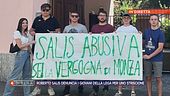 Roberto Salis denuncia i giovani della Lega per uno striscione