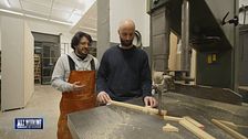 Max Angioni e il lavoro da falegname