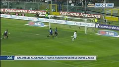 Balotelli al Genoa, Mario in serie A dopo 4 anni