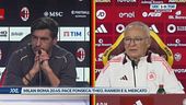 Milan-Roma, la conferenza stampa doppia