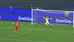 Il rigore folle di Milinkovic-Savic: spacca la traversa e poi segna grazie a... Butez