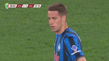 Pareggio immediato di Pašalic, Atalanta-Lazio 1-1