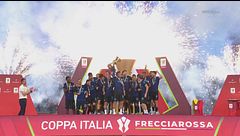 L'Inter vince la decima Coppa Italia: la cerimonia della premiazione