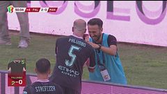 45' + 6 | Gol di Palumbo (Palermo-Mantova 2-0)