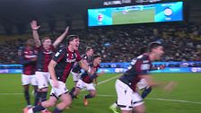 Bologna-Inter 1-1 (4-3 d.c.r.): gli highlights