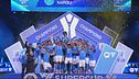 La premiazione, il Napoli vince la Supercoppa Italiana