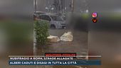 Nubifragio a Roma, strade allagate