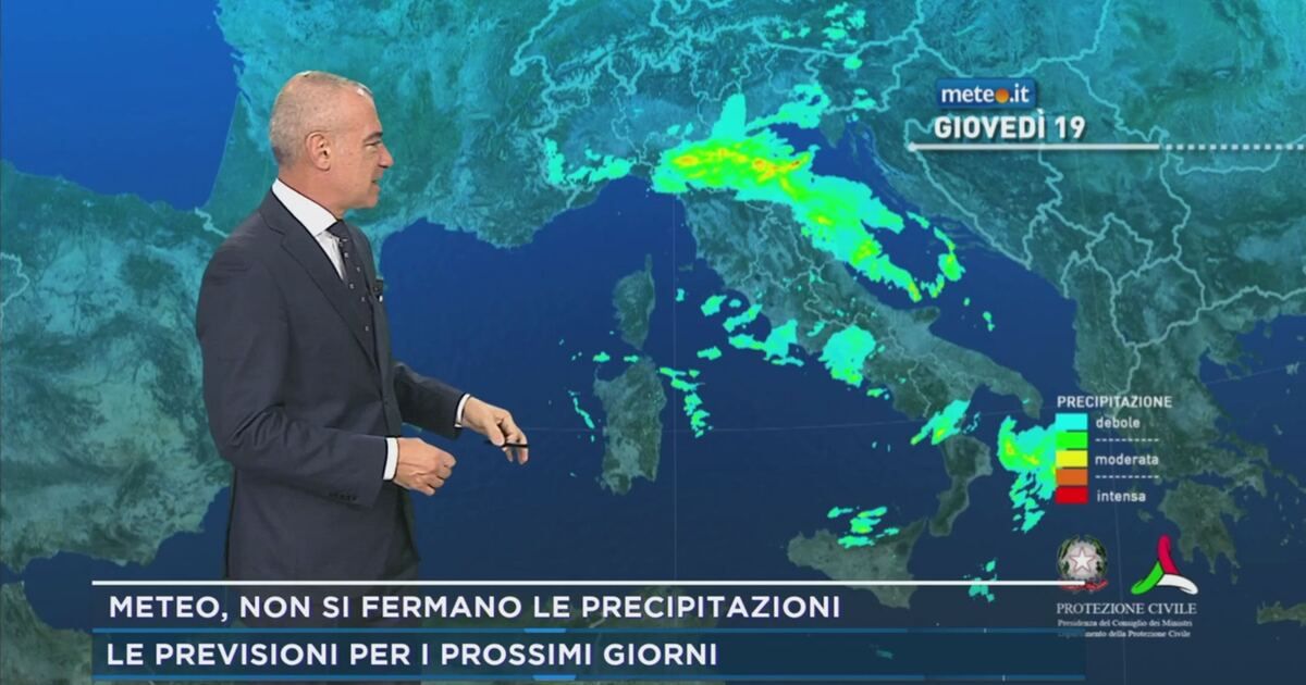 Mattino Cinque: Meteo, non si fermano le precipitazioni Video ...