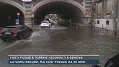 Forti piogge e torrenti esondati a Genova