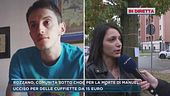 Da Rozzano, nel luogo dove è stato ucciso Manuel Mastrapasqua