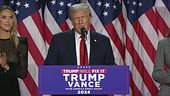 Usa 2024, il discorso della vittoria di Trump