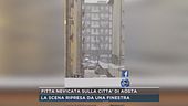 Fitta nevicata sulla città d'Aosta
