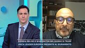 Giorgia Meloni a Washington nel giorno di Trump