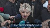 Eleonora Giorgi, l'abbraccio di amici e gente comune