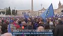 50 mila in piazza per l'Europa, manca il M5S