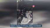 Bologna, auto smontate e depredate