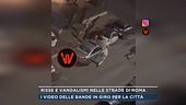 Risse e vandalismi nelle strade di Roma
