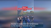 Milano, la preghiera di fine ramadan