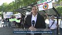 Pierina, in corso la manifestazione a sostegno di Louis