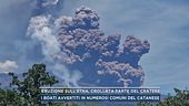 Eruzione sull'Etna, crollate parte del cratere