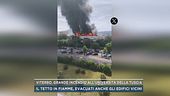Viterbo, grande incendio  all'Università della Tuscia