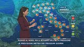 Piogge al nord, poi il ritorno dell'alta pressione