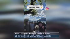 Lago di Como assediato dai turisti