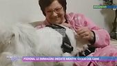 Pierina, le immagini inedite mentre gioca col cane