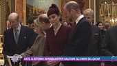 Kate, il ritorno in pubblico per salutare gli Emiri del Qatar