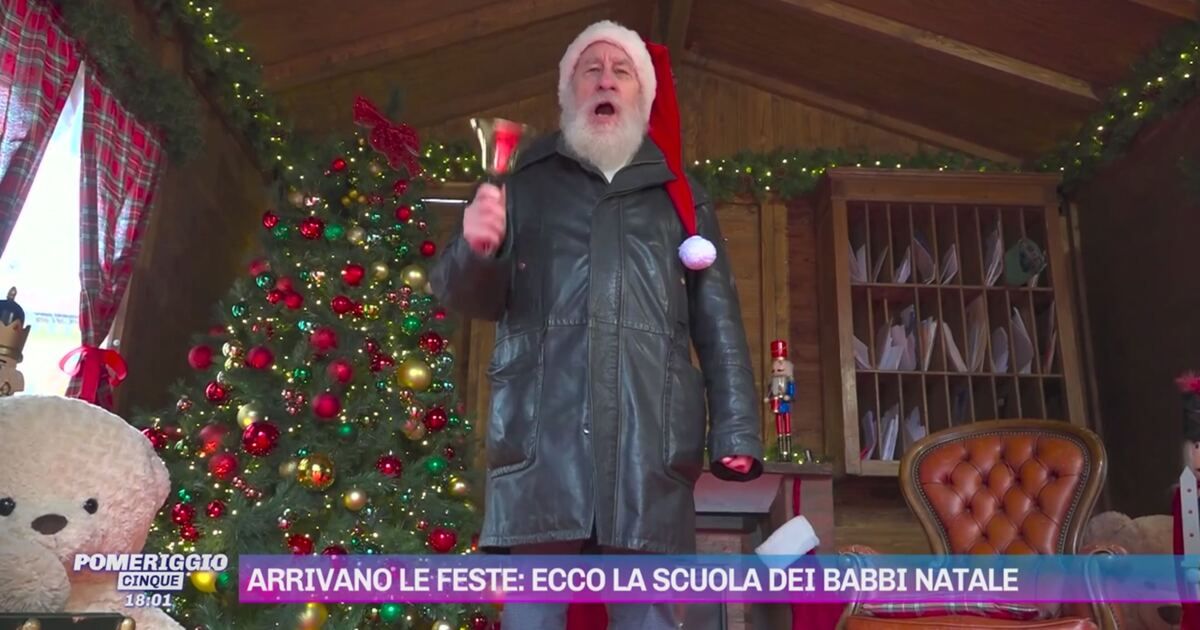 Pomeriggio Cinque: Arrivano le feste ecco la scuola dei Babbi Natale ...