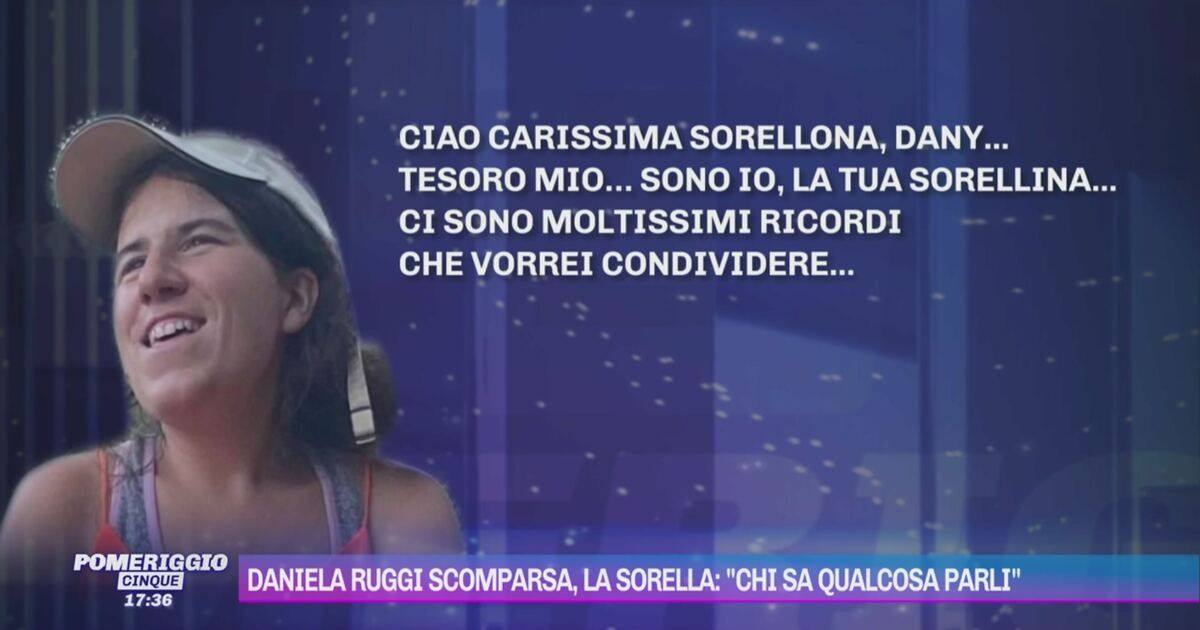 Pomeriggio Cinque: Daniela Ruggi scomparsa, la sorella: 