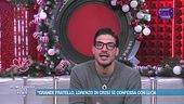 "Grande fratello", Lorenzo in crisi si confessa con Luca